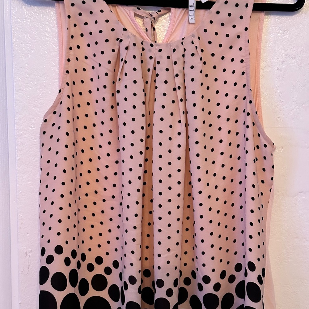 Elle Pink and Black Blouse with Chic Style